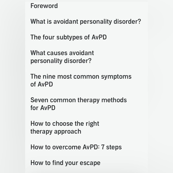 Avoidant Personality Disorder Psychology Psychotherapy Rare Self Help Book - Picture 6 of 6
